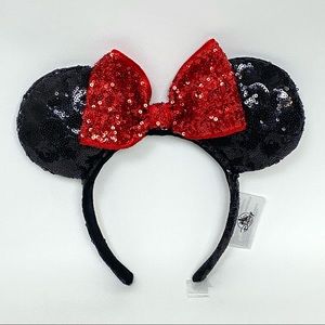 Disney Parks Sequin Minnie Mouse Bow Ears